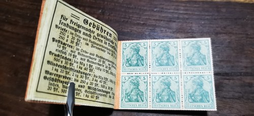 Germany Deutsches Reich 1920 Markenheftchen/Booklet Mi. Nr. 13 Germania Unused - Picture 10 of 11