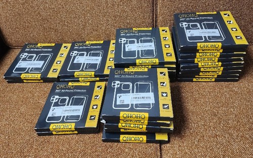 27 GROSSHANDEL MENGE QHOHQ [5 in 1] für iPhone 14 Pro und Pro Max Hülle, mit 2x Bildschirm - Bild 1 von 16