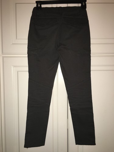 NWT 9/10 Mini Boden Dark Gray Slim Cargo Pants 24" Waist - Picture 6 of 6