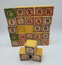 Uncle Goose Dutch Wooden Letter Blocks with Animals Made in the USA 1.5" ABCs