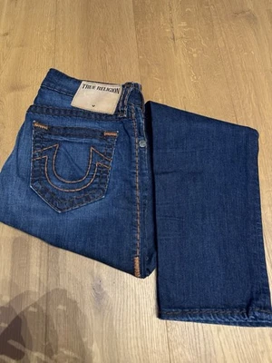 True Religion Jeans, Geno, Herren, W30/L32, blau, Naht braun/orange, neuwertig - Bild 1 von 4