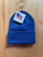 MADE IN USA Cuffed Beanie - Blue - New With Tags