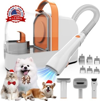 Aspiradora para perros, kit de aseo para perros con cortadora de pelo para masco