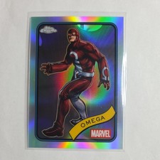 2025 TOPPS CHROME MARVEL OMEGA REFRACTOR MINT! #196 🔥