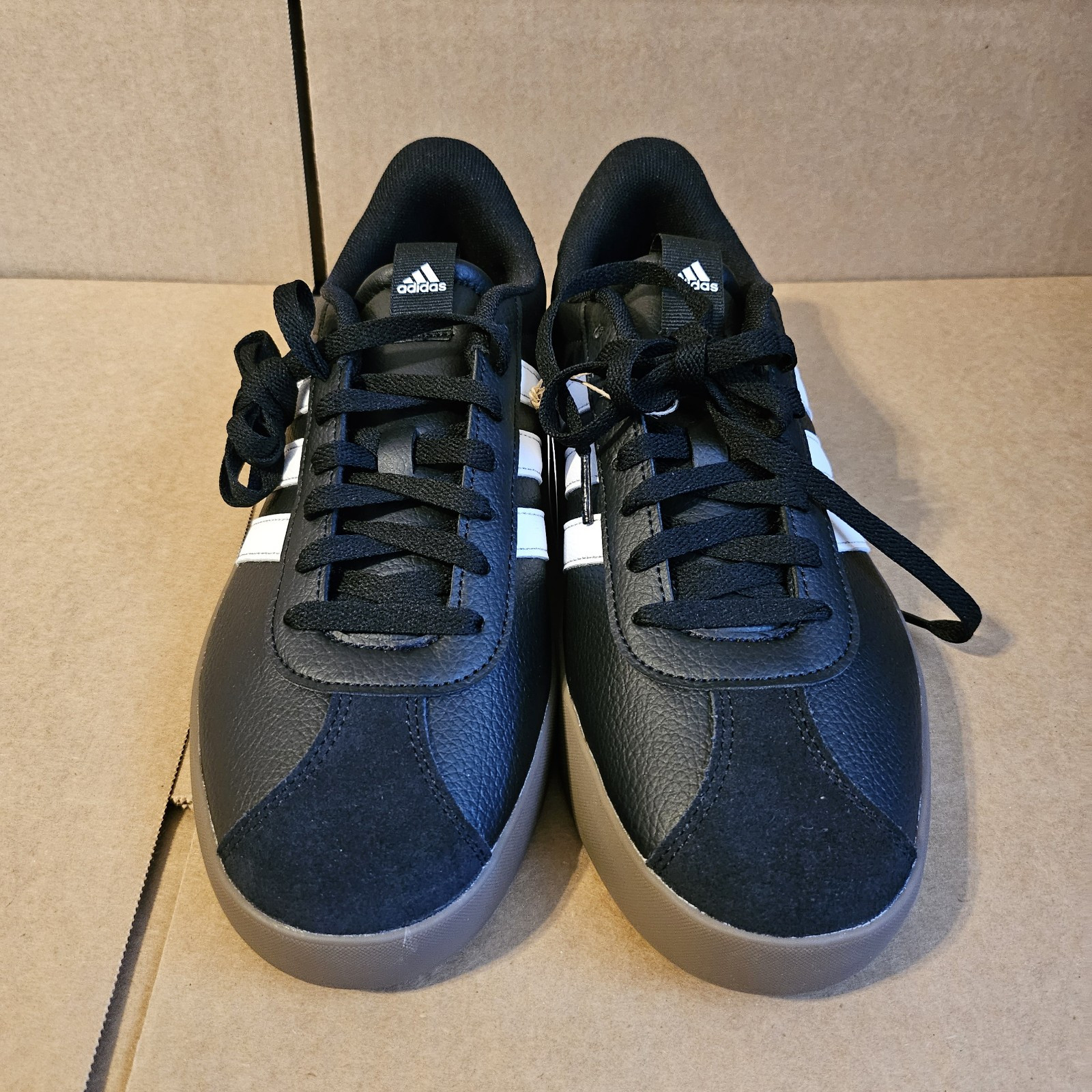 SAOLA Adidas VL Court 3.0 taglia 10 nero bianco gomma ID6286