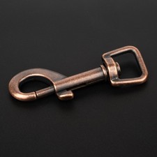 Country Brook Design  5/8 Inch Antique Copper Swivel Snap Hooks, 10 Pack