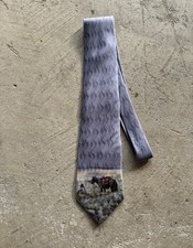 Rockmount Ranch Wear Silk Tie  Sagebrush Picnic  Cowboy Western Limited Edition