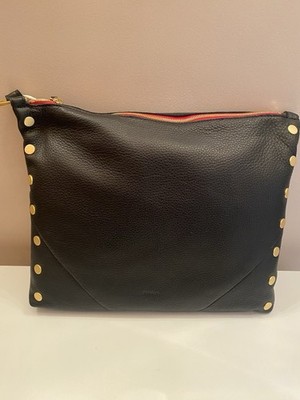 Authentic Hammitt Kyle Large Black BG Red Zip Purse Brand New Retail $475 NWT