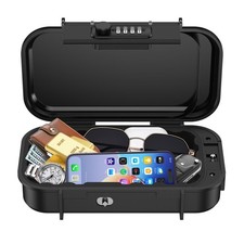 Portable Lock Box for Christmas Gifts 4-Digit Combination for Travel Anti-Theft