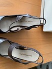 Costume National $690 grey leather wedge slingback sandals  EU38 US 7.5 — photo 5