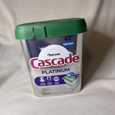 Cascade Platinum Dishwasher Pods, Dishwasher Detergent Soap Tabs, Fresh, 62 Coun