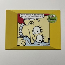 Tarjeta #49 2000 Inkworks Los Simpson arte de Bart Roy Lichtenstein Lisa Simpson