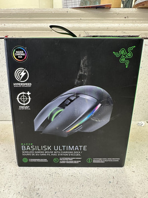 Razer Basilisk Ultimate Wireless Optical Gaming Mouse - Black with Chroma RGB.