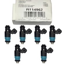 6x Fi114962 60lb 650cc Siemens Deka Short Fuel Injectors Flow Tested Cleaned