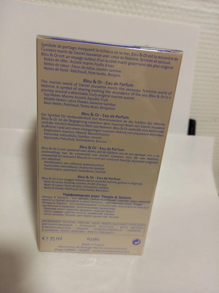 BLEU ET OR Eau de parfum 75ml de daniel jouvance Neuf - Photo 2/3