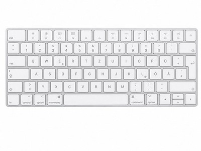 Apple Magic Keyboard A1644 Deutsch QWERTZ Bluetooth Lightning Silber Weiß