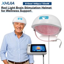 PBM Brain Helmet 810nm 448 LED Red Infrared Light Therapy for Parkinson Stroke