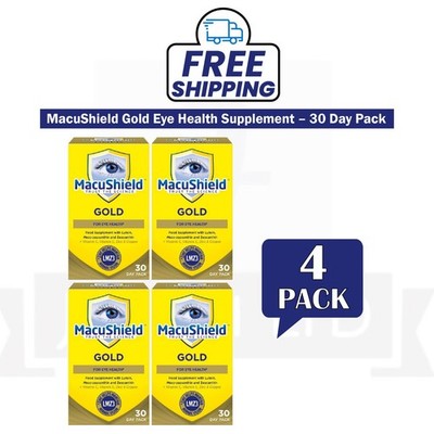 MacuShield Gold 90 Capsules 120 Day Supply Eye Health Supplement - PACK OF 4