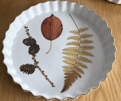 Royal Worcester große Flanschale - ca. 25 cm Durchmesser mit Vergoldung B16