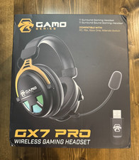 Gamo Series GX7 Pro Wireless Gaming Headset Cristal Clear Audio Detachable Mic