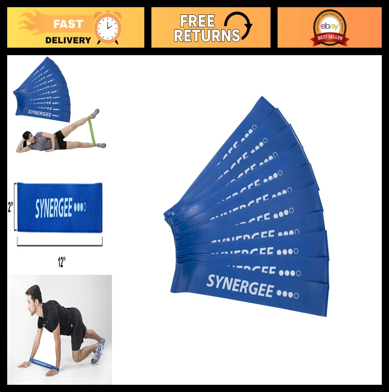 Mini Loop Resistance Bands for Home Gym Workouts - Fitness Exercise Equipment