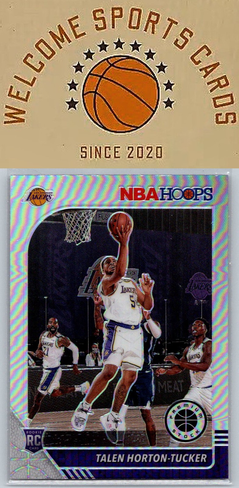 2019-20 Hoops Premium Stock #248 Talen Horton-Tucker Prizms Silver