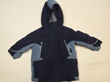 Lands End Kids 3T The Squall Jacket Navy  Blue Outerwear Winter Coat Hooded