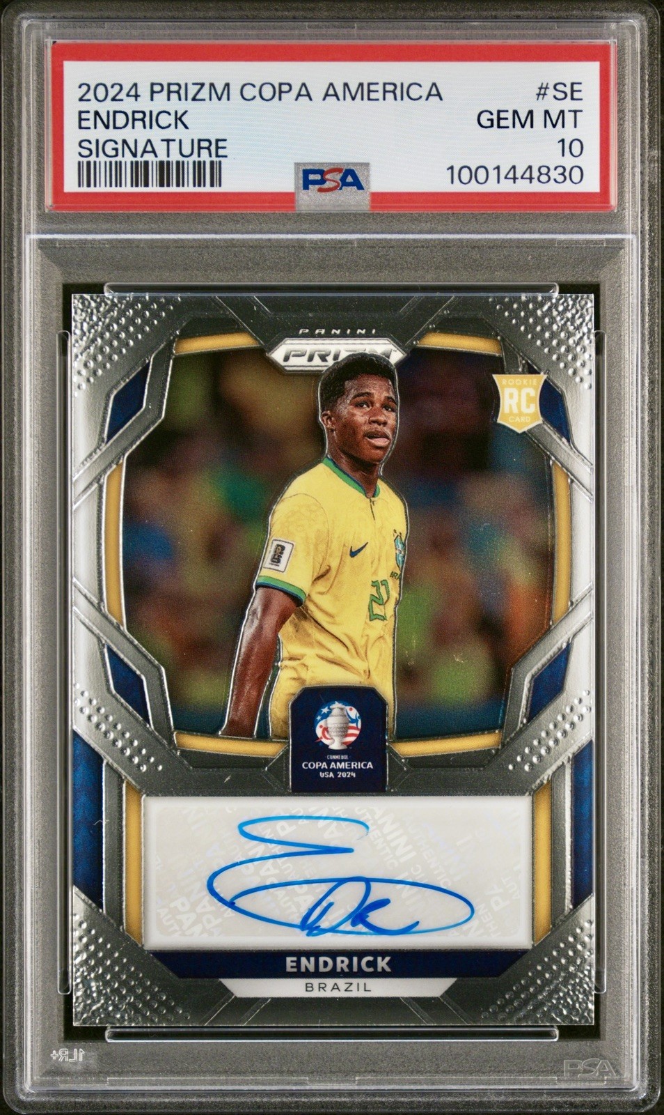 2024 PRIZM COPA AMERICA ENDRICK AUTO PSA 10 Rookie RC