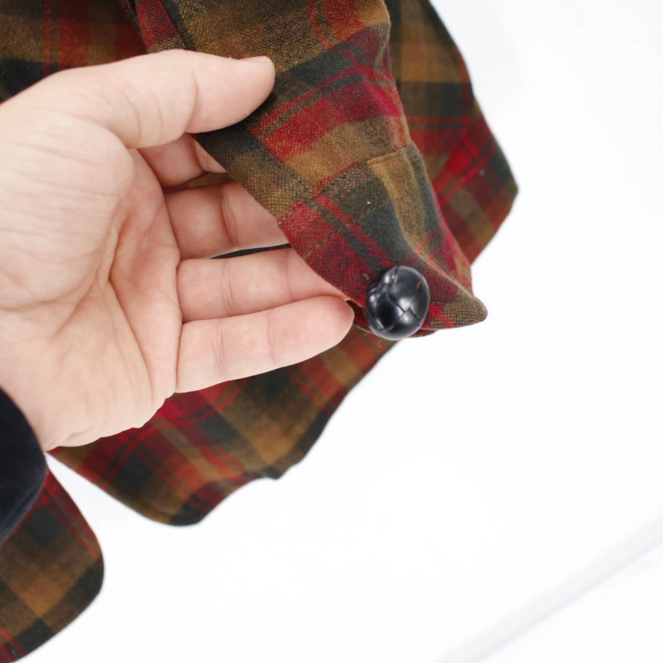 Casaco esportivo masculino vintage Pendleton grande xadrez de lã virgem pura não estruturado - Imagem 4 de 4
