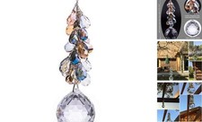 40mm Crystals Ball Prisms Suncatcher Hanging Ornament Chakra Crystals Rainbow