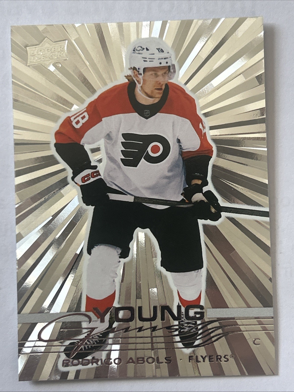 2025-26 Upper Deck Series 1 Young Guns OUTBURST #217 Rodrigo Abols Philadelphia