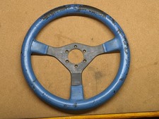 13 In Blue Leather Momo Steering Wheel