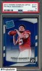 #3 2017 Donruss Optic #177 Patrick Mahomes II Chiefs RC Rookie PSA 9 MINT