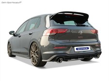 Bastuck Duplex Racinganlage VW Golf 8 GTI Clubsport je 110mm schräg scharf