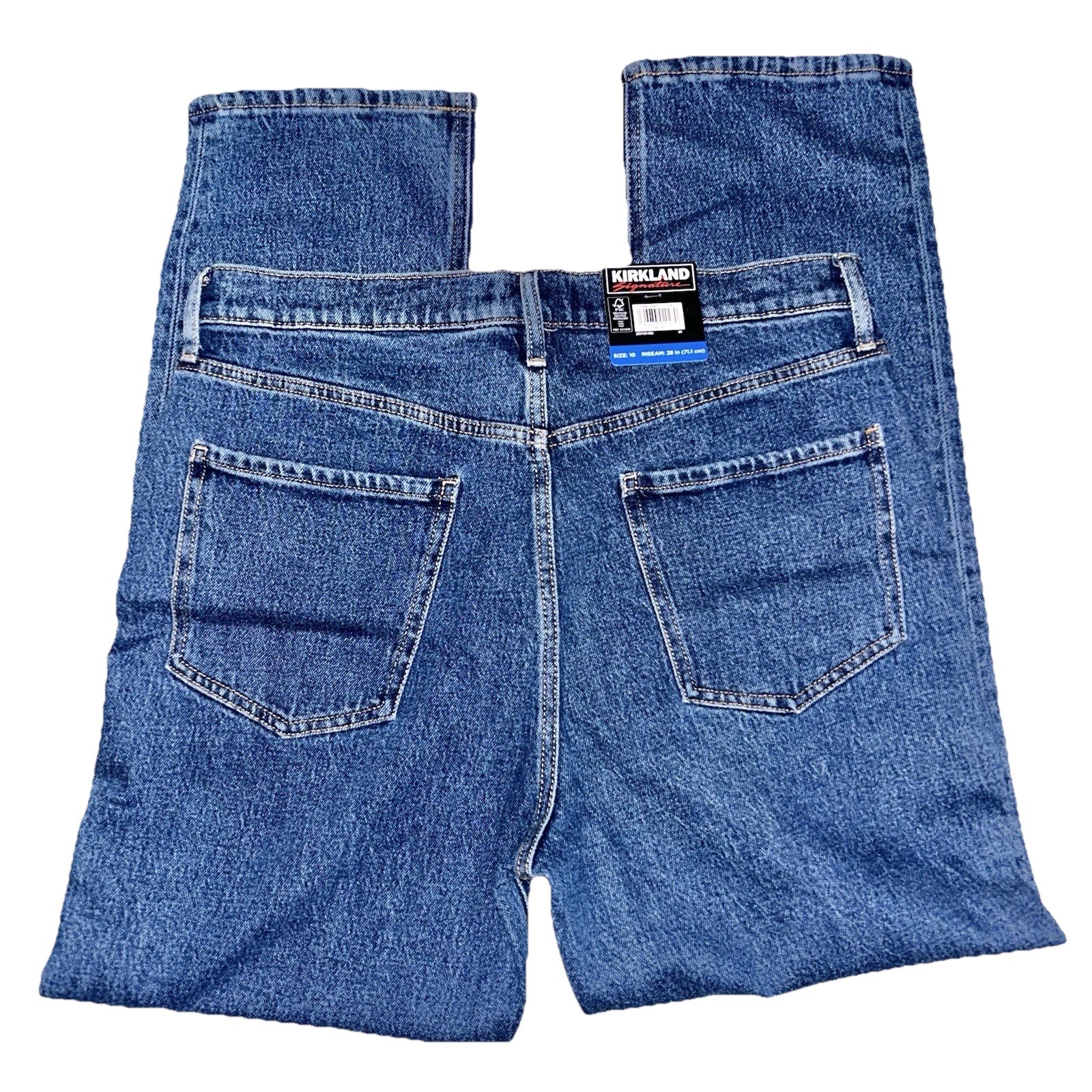 Adult Womens Size 10 High Rise Straight Leg