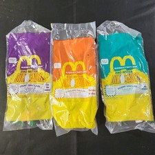 VTG 1992 Dino Motion Dinosaurs Sinclairs Lot Of 3 McDonalds Happy Meal Toys