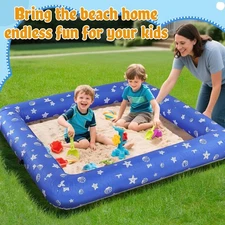 59" Inflatable Kids Sandbox - Large Outdoor Sand Pit  - Missing Bag and Cover