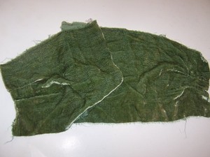 Antique/1920's  OOAK  100% SILK VELVET Remnants SPRING GREEN