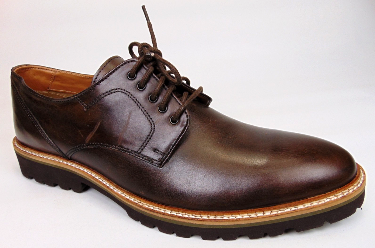 Steve Madden Men\'s Dark Brown Lace-Up Derby Shoes TURBO Dark Tan Lace-Up Dress Shoe – Steve Madden main image 3