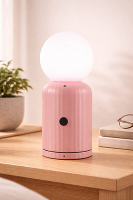 LUND london Tischlampe Skittle Lamp & Wireless Charger 7,2x17cm Touch Rosa
