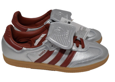Adidas Samba LT Silver Metallic Ruby Gum Shoes JH5707 Women's Sizes 5 And 8.5 