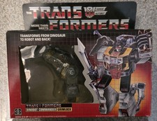 Transformers G1 Dinobot Grimlock COMPLETE CIB 1985 Vintage Autobot w  Box