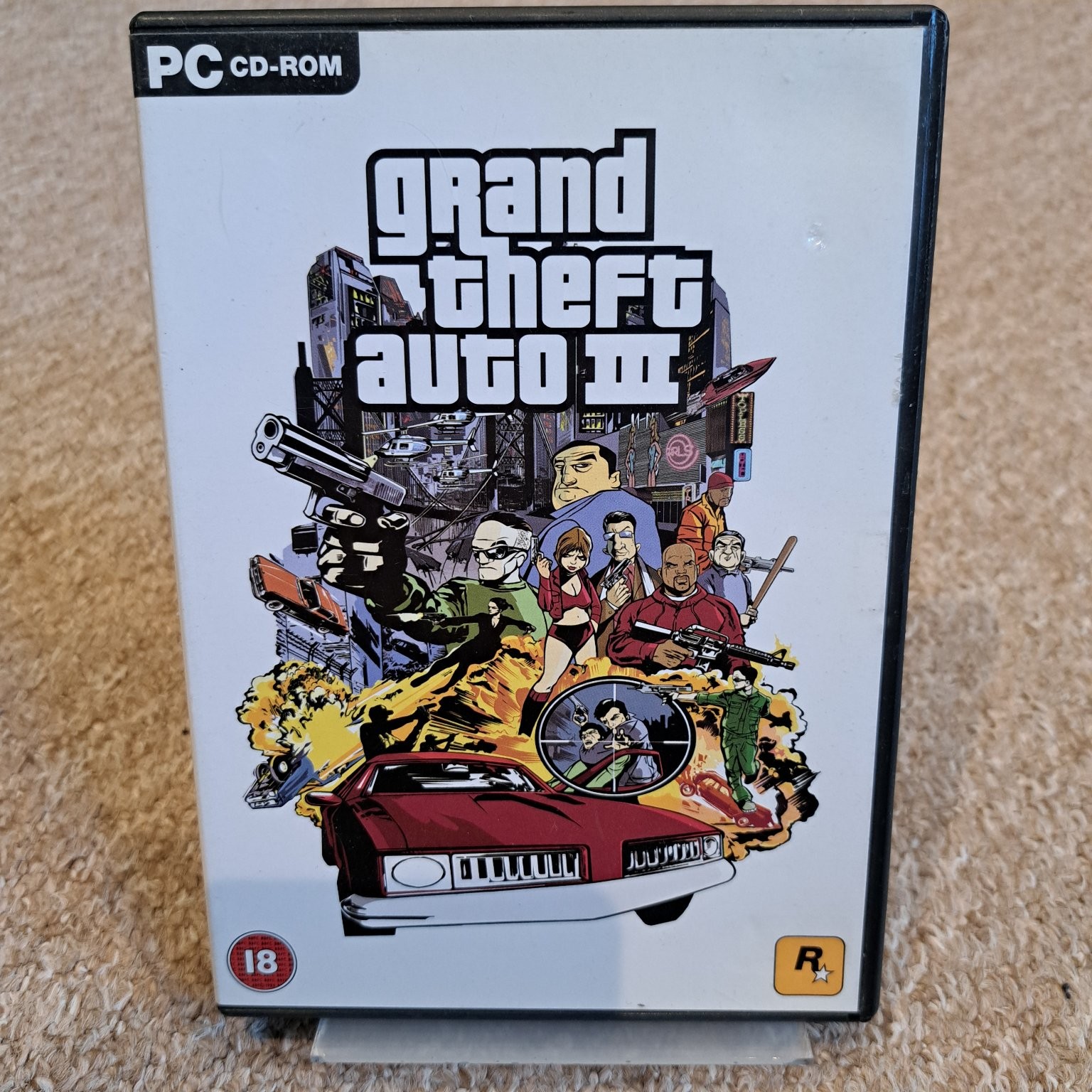 Grand Theft Auto III PC CD-ROM Video Game Rockstar Games PEGI 18