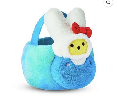 SANRIO HELLO KITTY X PEEPS PLUSH EASTER BUNNY EGG HUNT BASKET 11  TIE-DYE