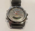 Vtg Timex Expedition Indiglo Men's Watch 37mm Silver Tone Gray Dial New Battery