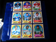 1970 - 1971 VINTAGE NFL TOPPS FOOTBALL COLLECTION (126) CARD LOT   (19fb)