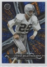 2023 Composite Resurgence Blue & Orange Spark Refractor Fred Biletnikoff HOF 1s8