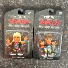 Pro Wrestling Micro Brawlers Ricky Morton & Robert Gibson Rock n Roll Express