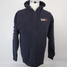 5.11 Tactical Hoodie Men's Medium Navy Blue Active Running Hoody Sweater