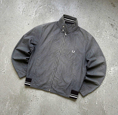 Fred Perry Windbreaker Grey Retro Style Size M